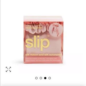 Slip silk ribbon and silk scrunchie